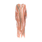Poncho Long Rafaele Etamine De Laine Tie And Dye - Nuage