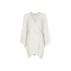 Kimono Mi-Long Rachel Etamine De Laine - Latte