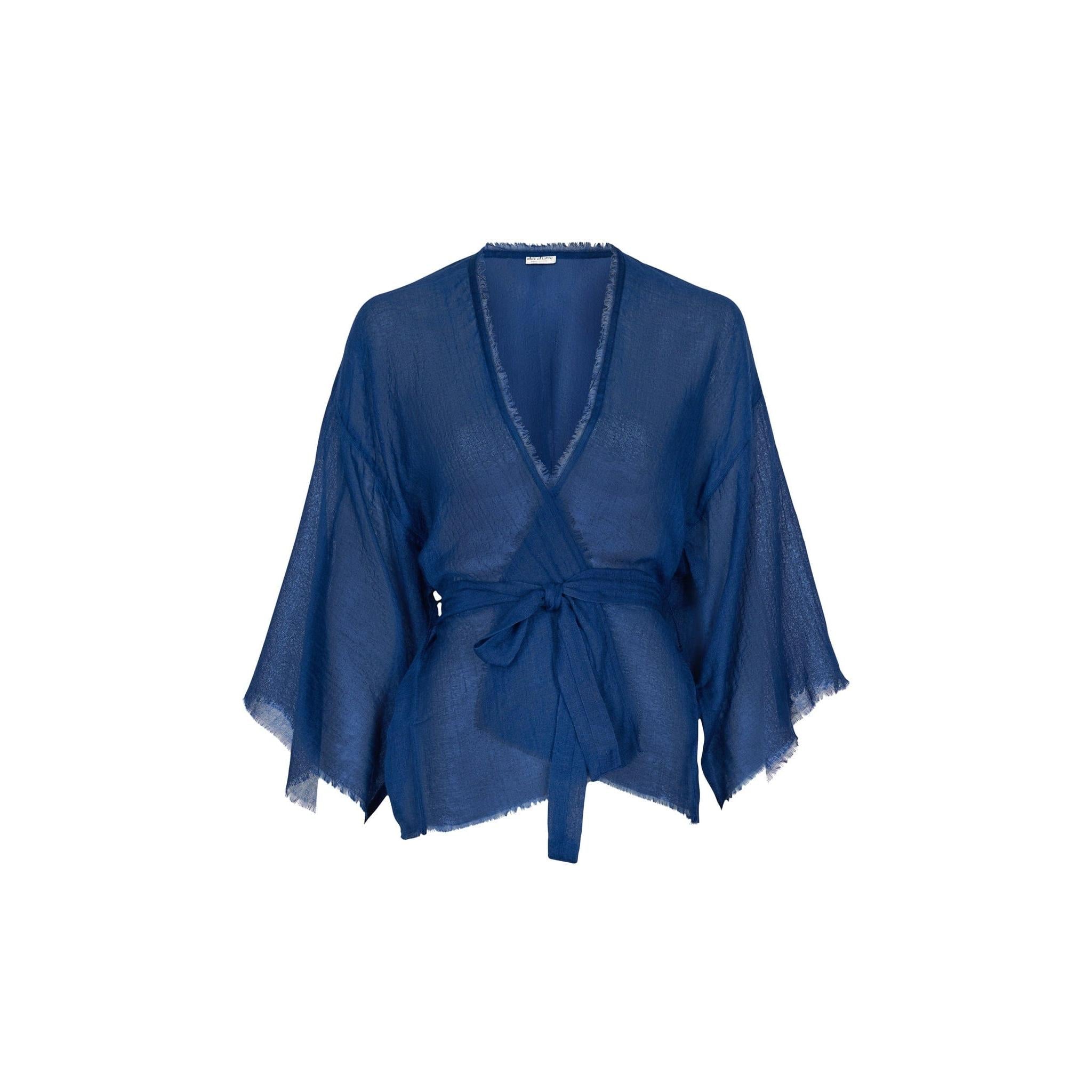 Kimono Renata Etamine De Laine - China Blue