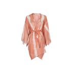 Kimono Mi-Long Rachel Etamine De Laine Tie And Dye - Blush