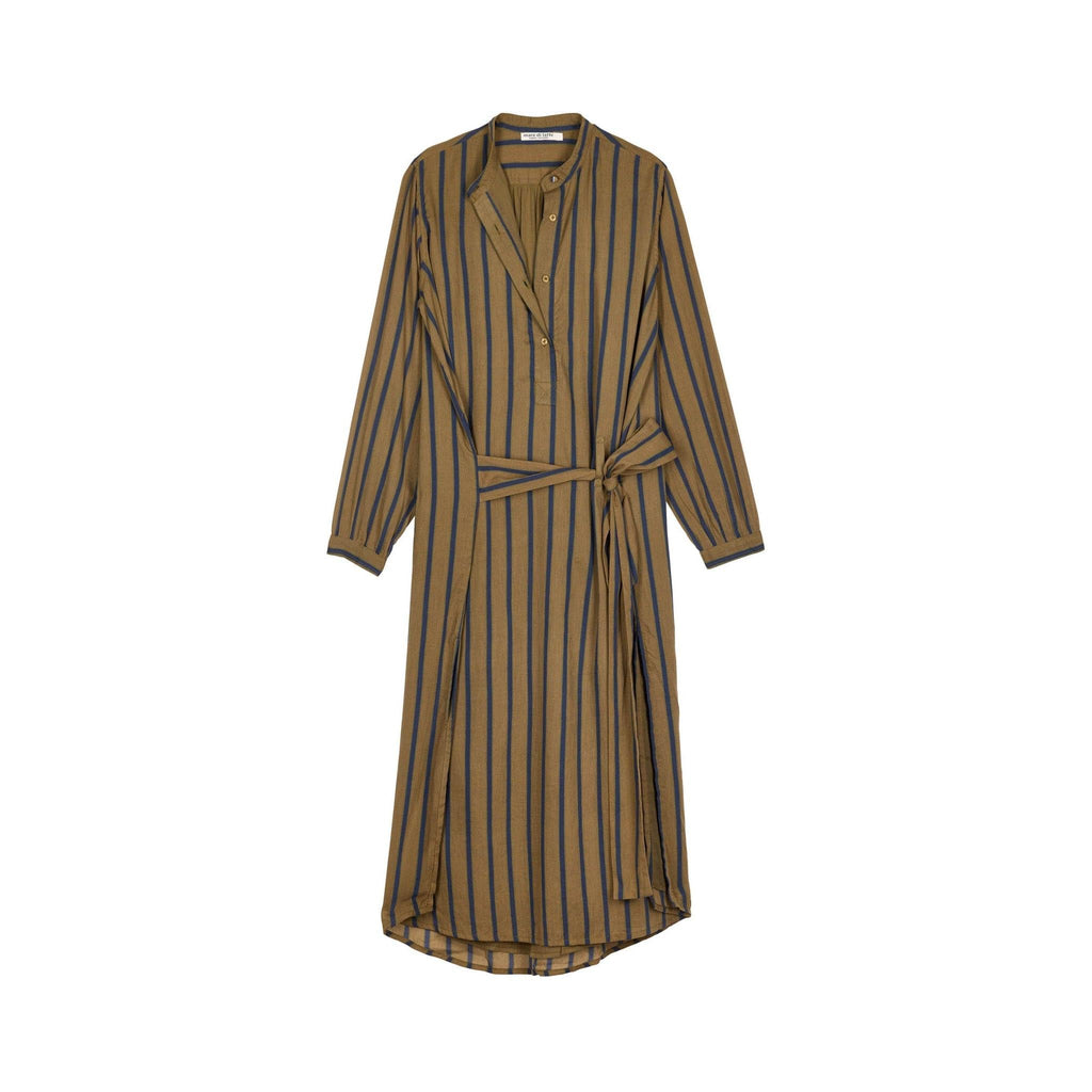Robe Albane Imprime Pelicano - Light Blue Red