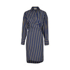 Robe Lily Long Imprime Pelicano - Dark Blue Kaki