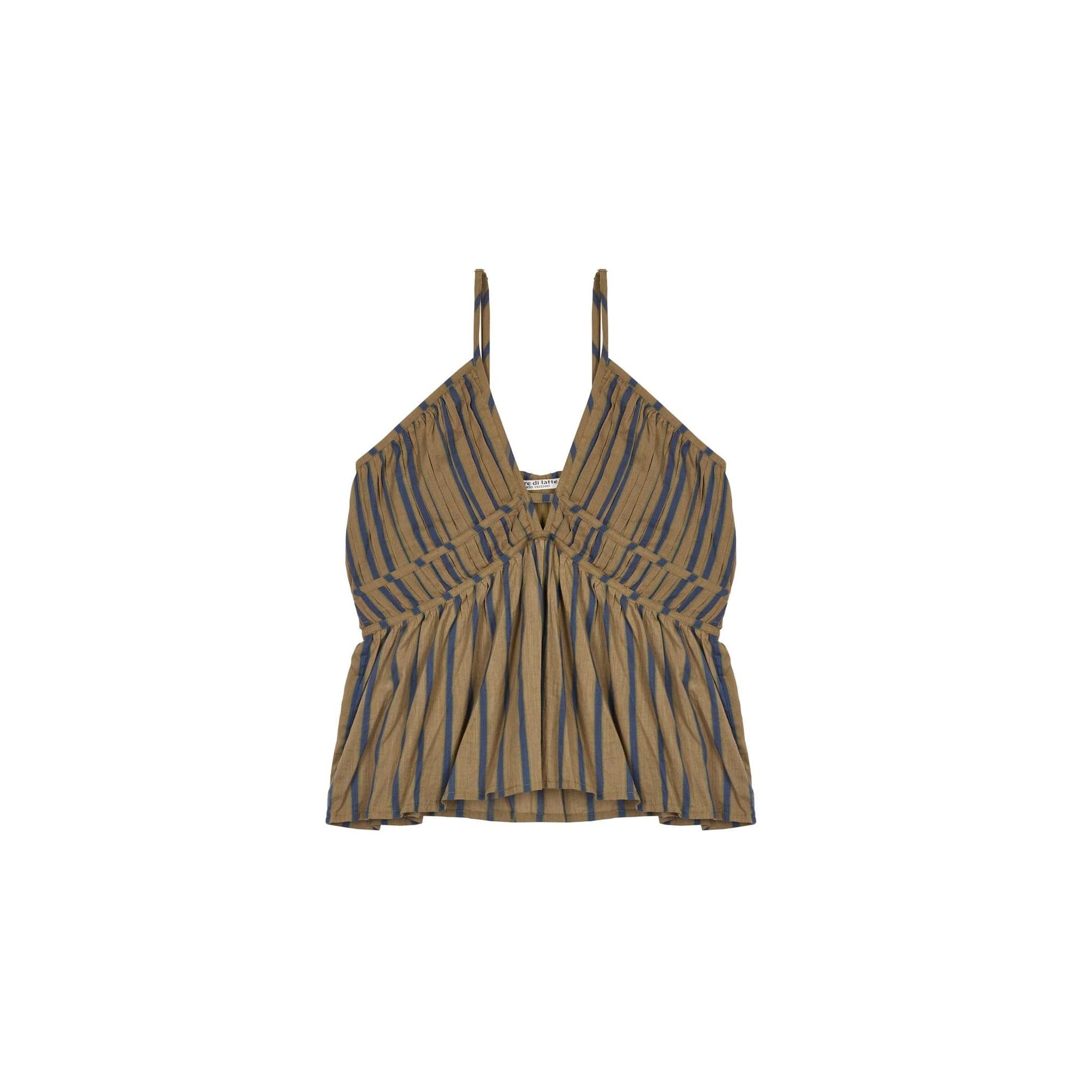 Top Loulou Imprime Pelicano - Army Dark Blue