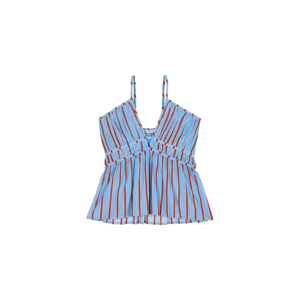 Top Loulou Imprime Pelicano - Dark Blue Kaki