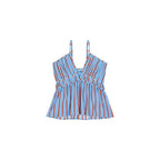 Top Loulou Imprime Pelicano - Dark Blue Kaki