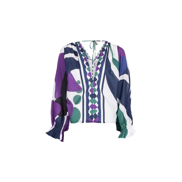 Top Divya Dos Nu Imprime Riviera - Violet