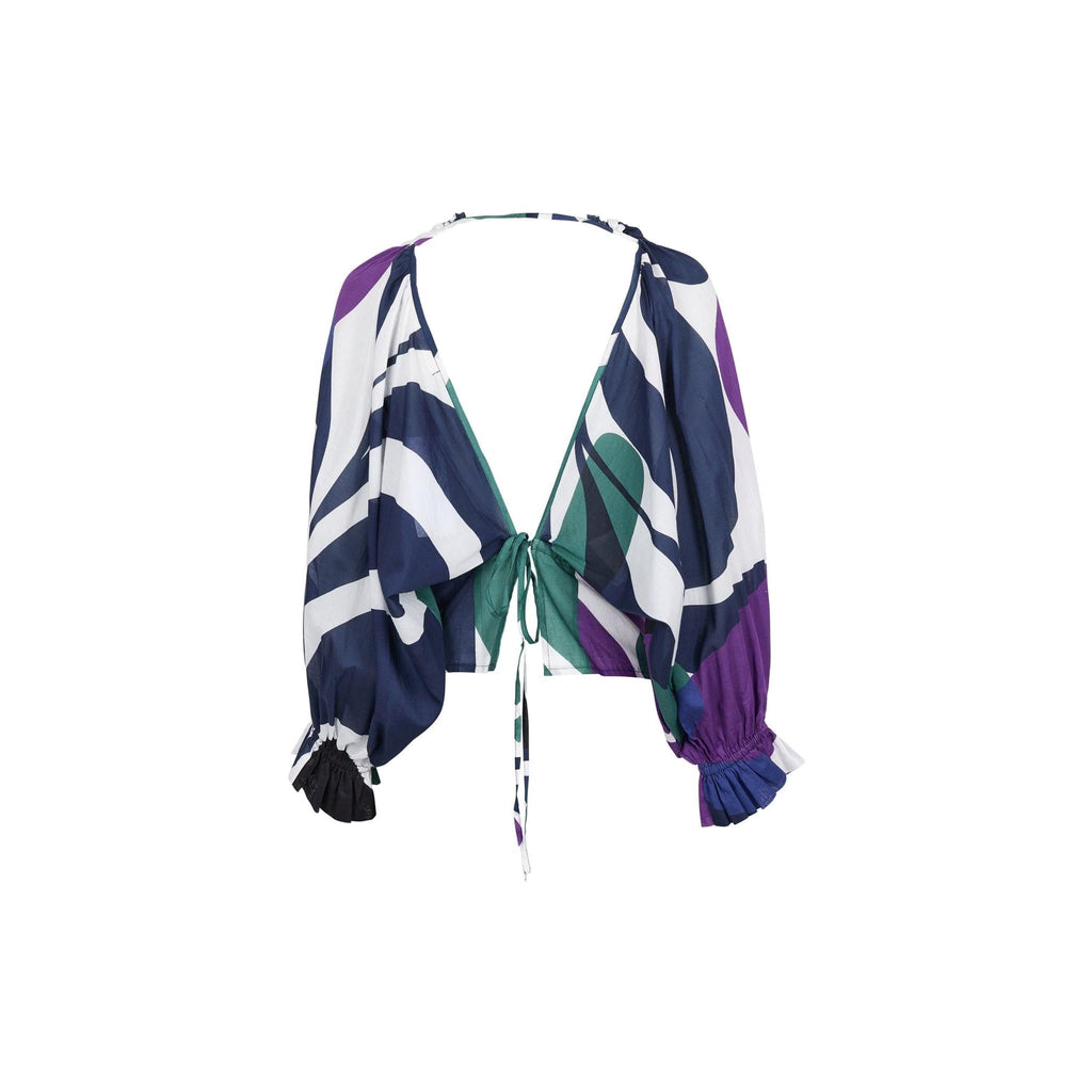 Top Divya Dos Nu Imprime Riviera - Violet