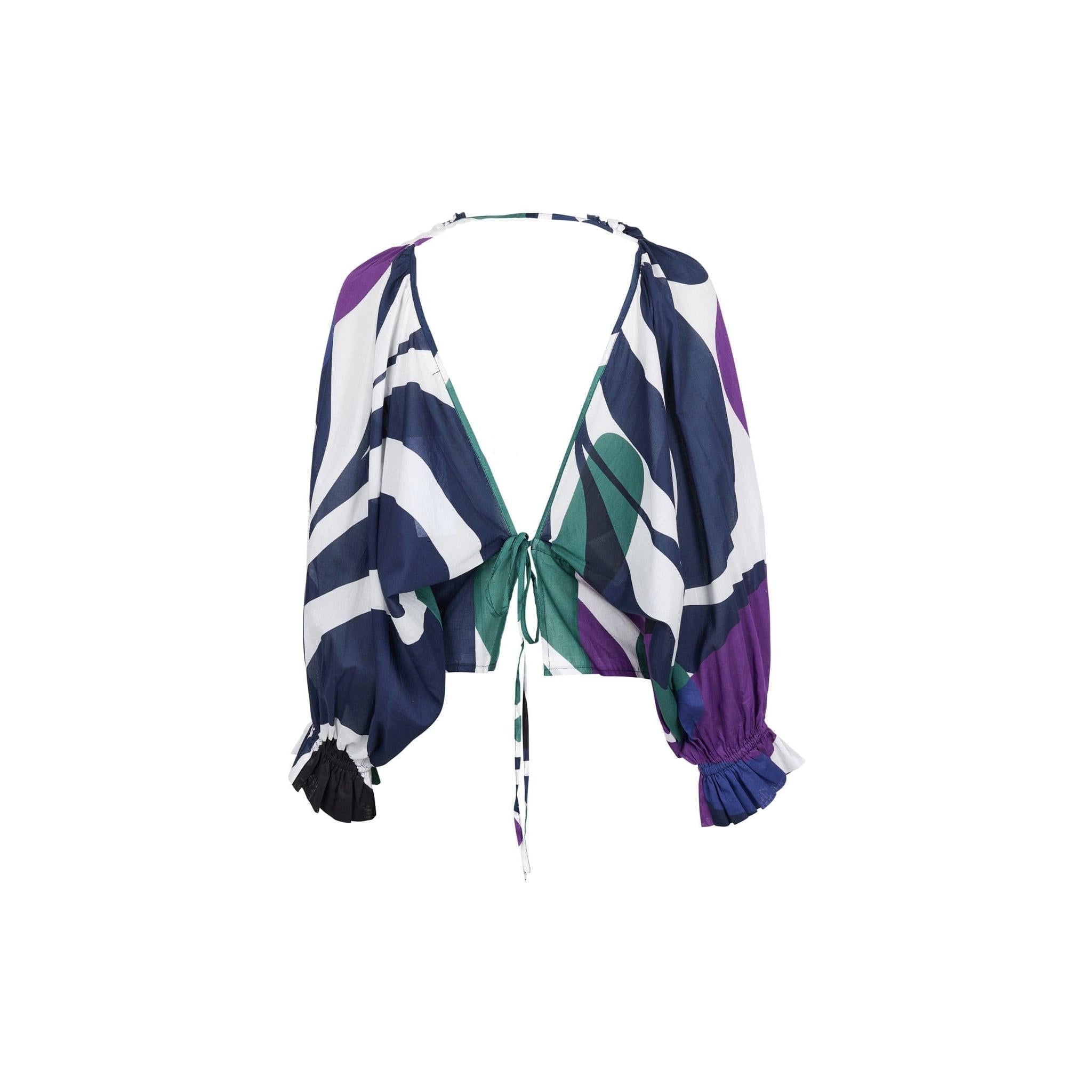 Top Divya Dos Nu Imprime Riviera - Violet