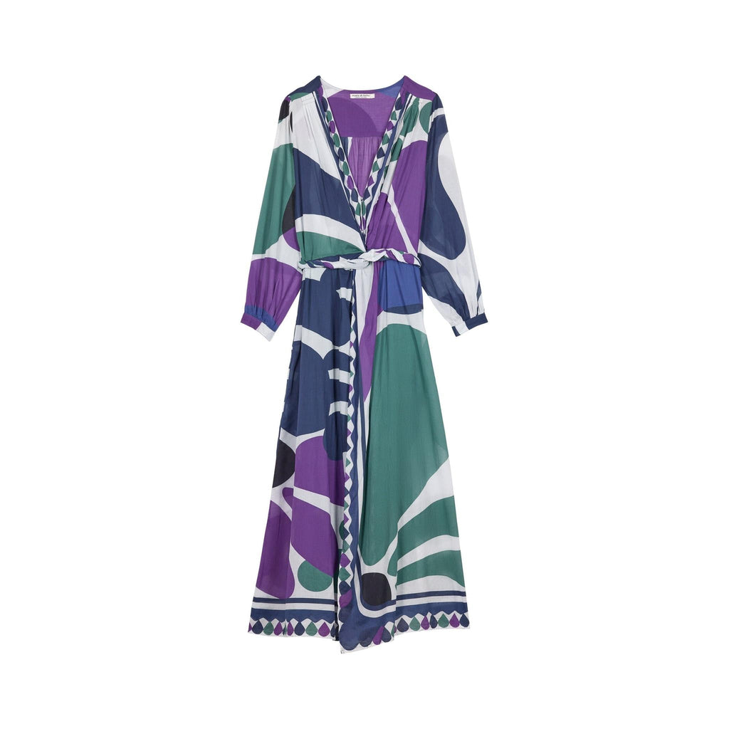 Robe Emmanuelle Imprime Riviera - Violet