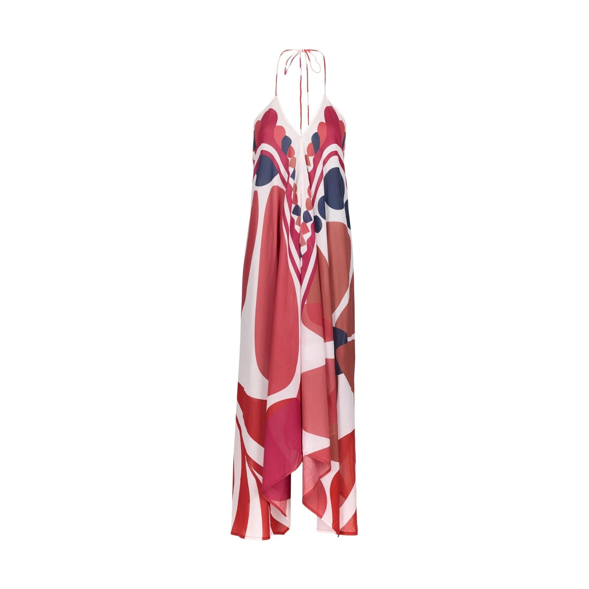 Robe Ivina Imprime Riviera - Red