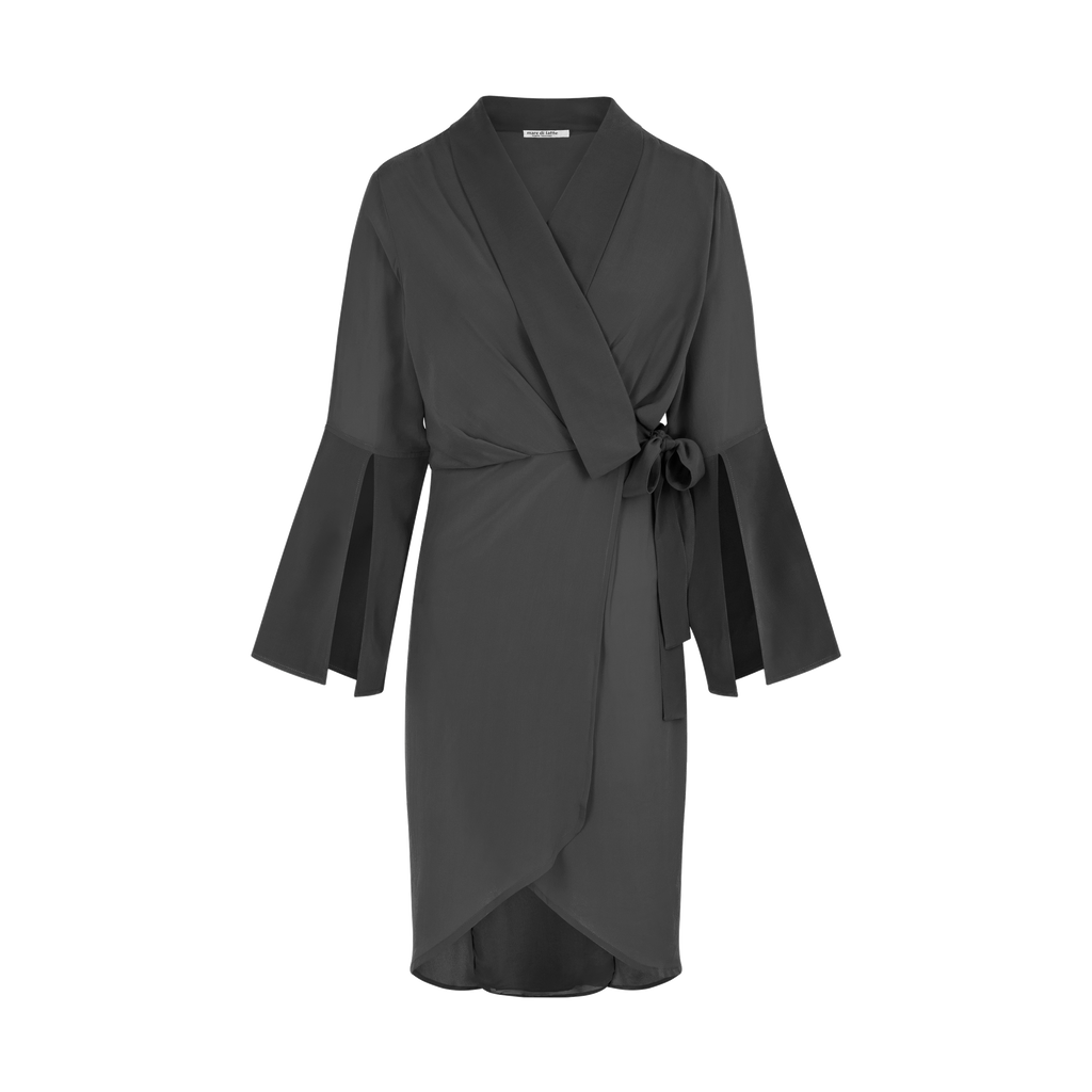 Robe Anae Soie - Ardoise