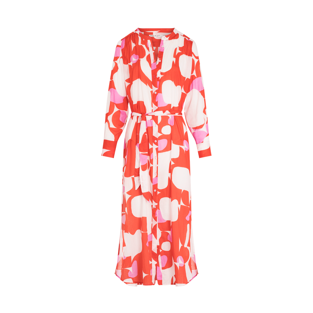 Robe Olga Imprime Seventies - Pink