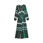 Robe Emmanuelle Imprime Td Check - Ardoise