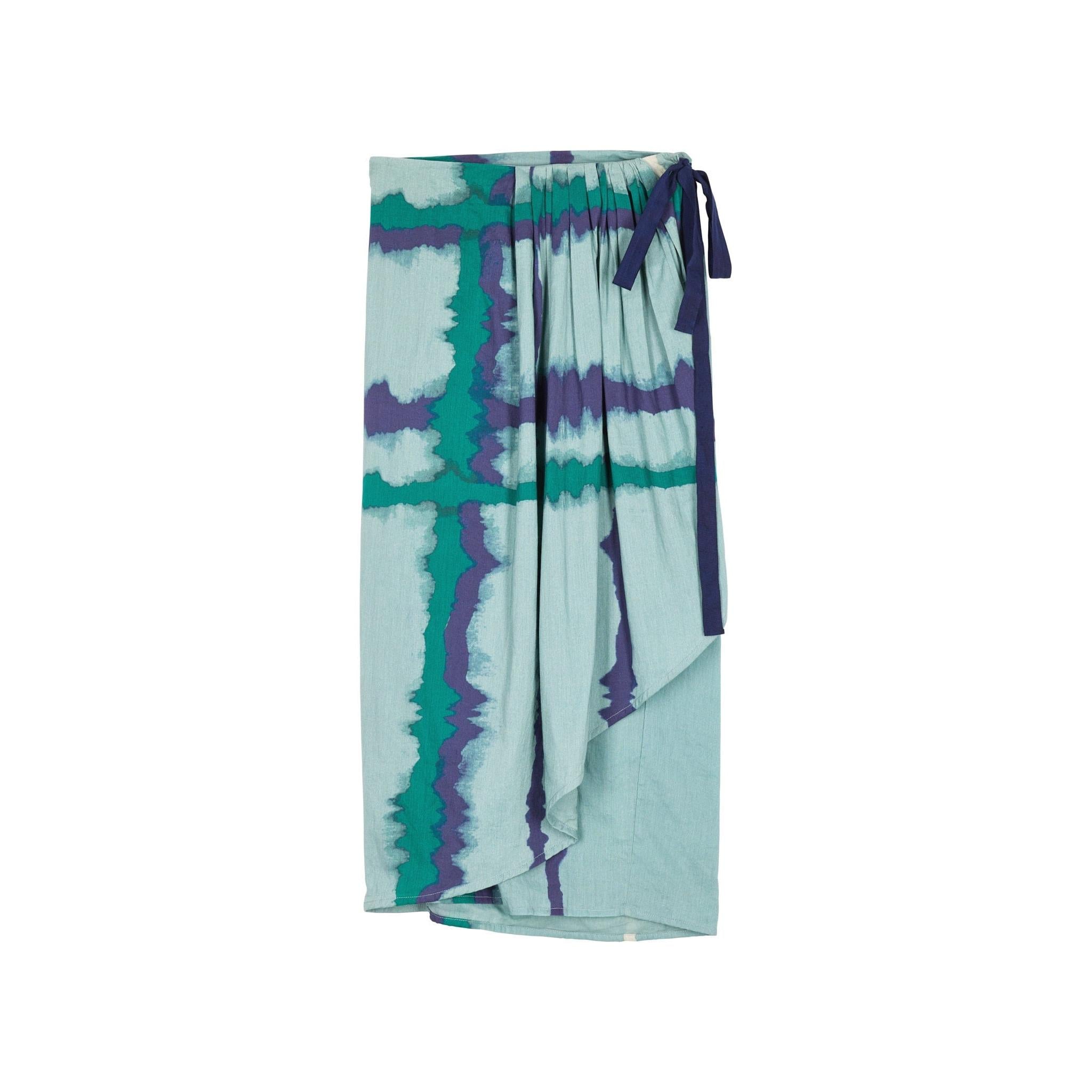 Jupe Leonie Imprime Td Check - Ardoise