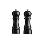 Marius - Duo De Moulins Poivre & Sel Noir - Bois Teinté Noir - Noir