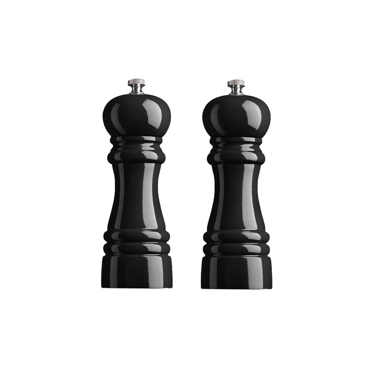 Marius - Duo De Moulins Poivre & Sel Noir - Bois Teinté Noir - Noir