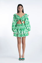 Top Aleksandra - Broderies Vert