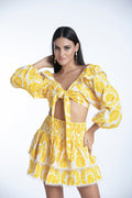Top Aleksandra - Broderies Jaune