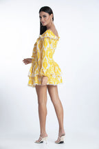 Top Aleksandra - Broderies Jaune