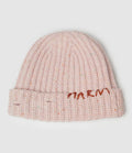 Marni - Bonnet Peony Laine Rose - Femme