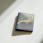 MAROQUINERIE - Porte Passeport-Sororite Gold Denim