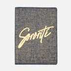 MAROQUINERIE - Porte Passeport-Sororite Gold Denim