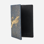 MAROQUINERIE - Porte Passeport-Sororite Gold Denim