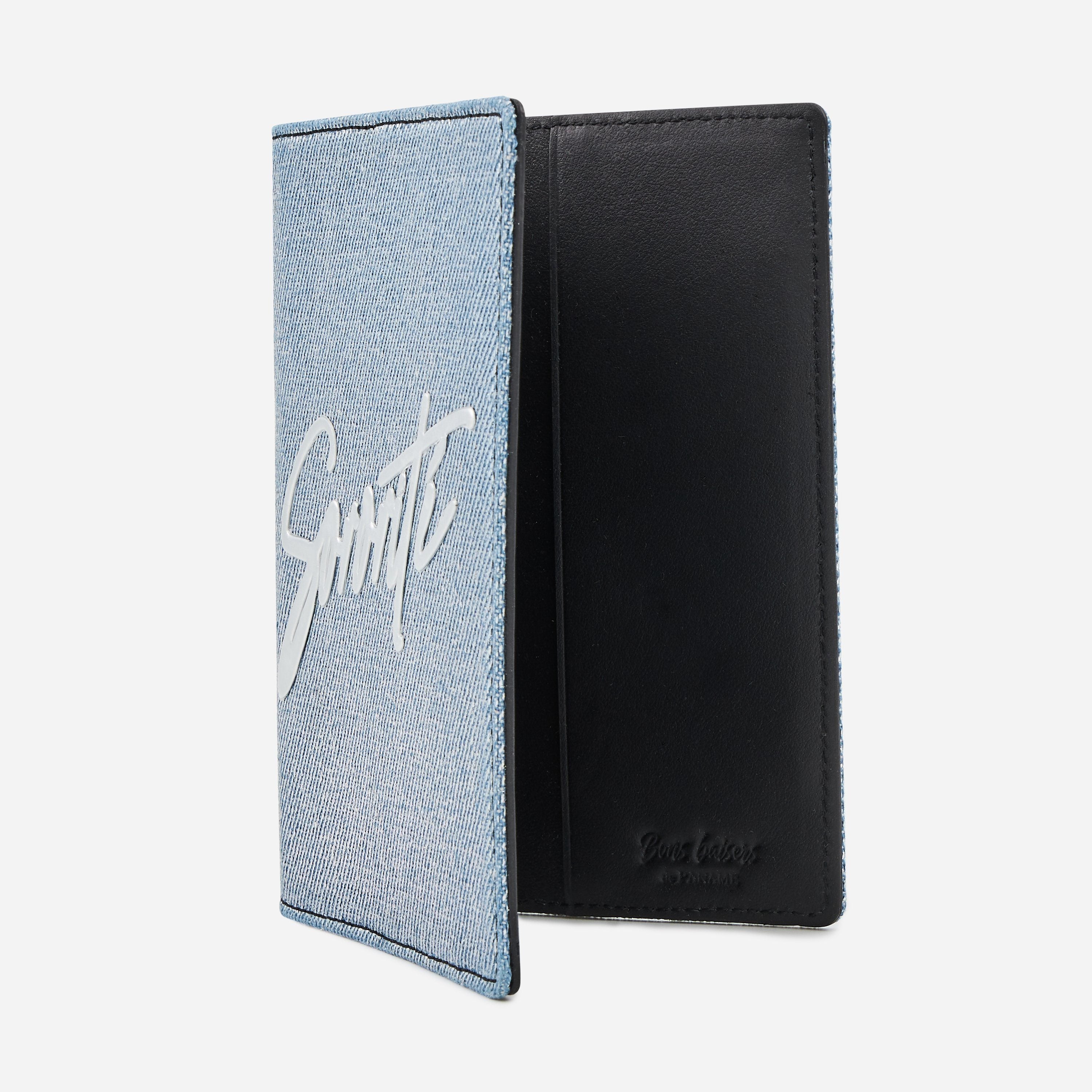 MAROQUINERIE - Porte Passeport-Sororite Silver Denim