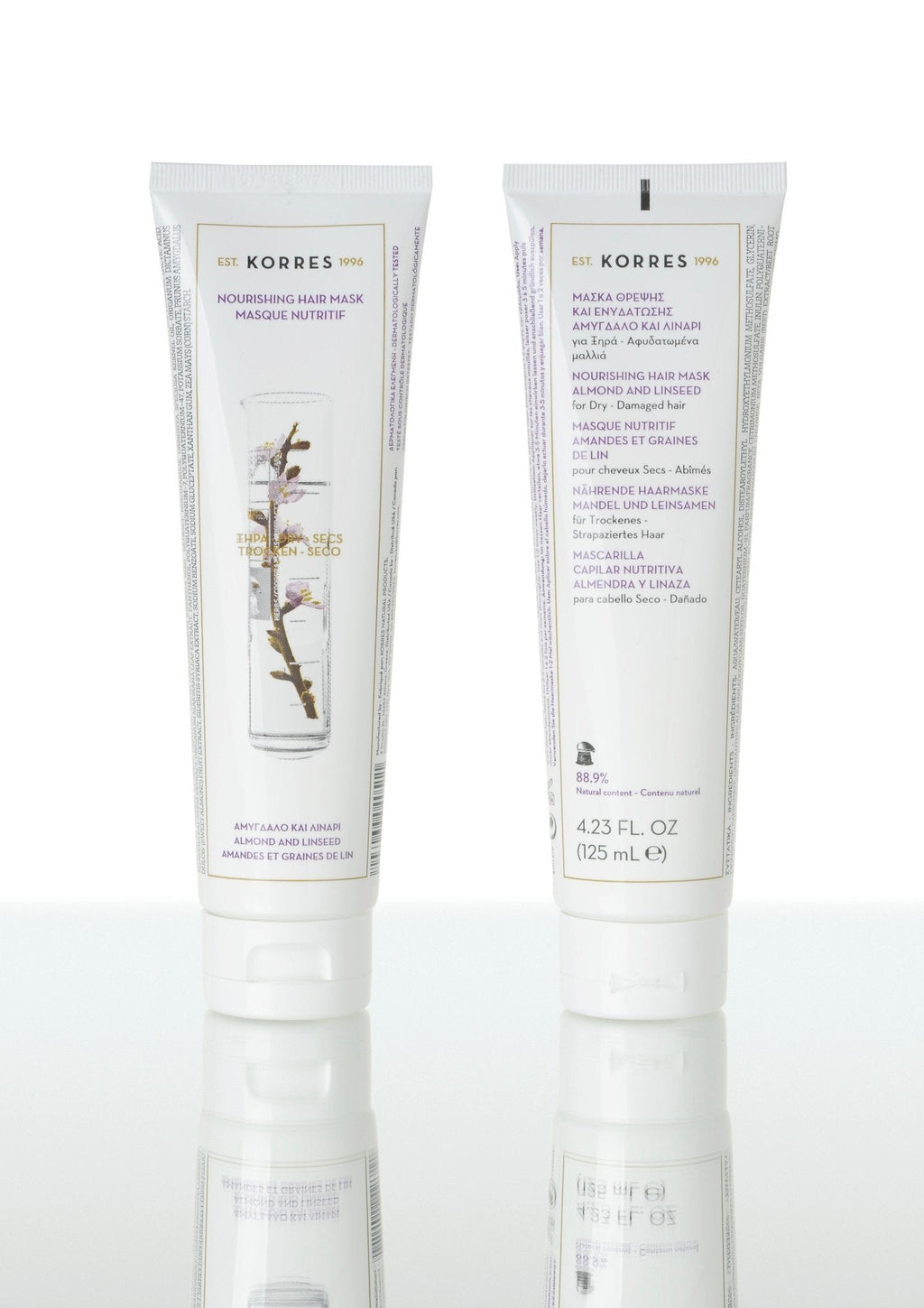 Masque Capillaire Nutritif Cheveux Secs - Amande & Lin - Korres - The Bradery