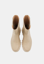 May - Cuir Lisse Beige - Bons Baisers - The Bradery