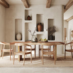 table en bois 8 places 220 cm tanah