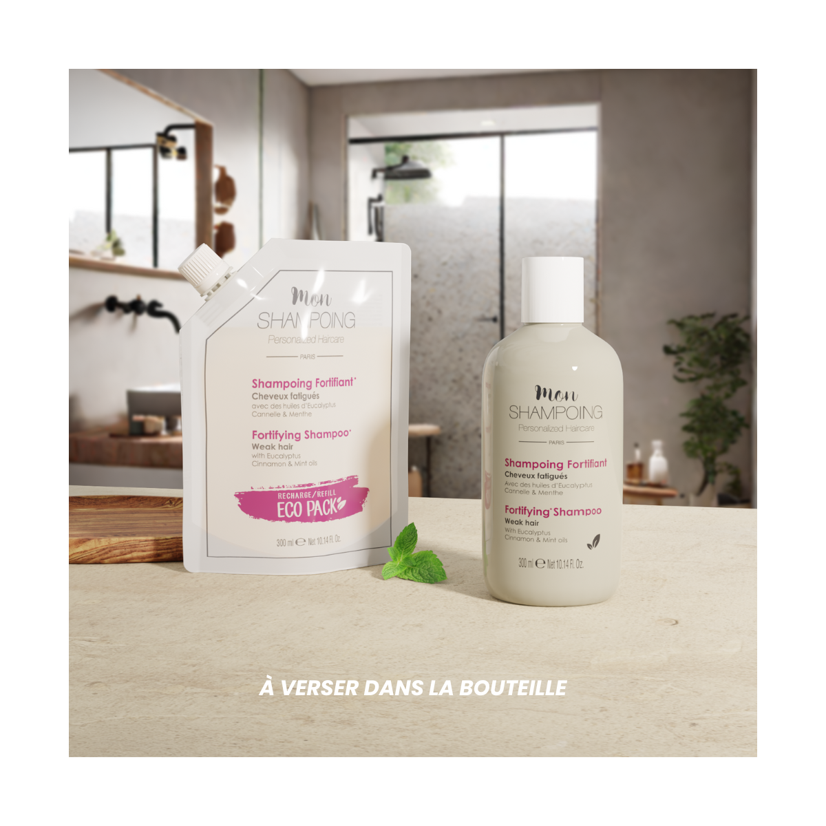 Recharge Eco-Pack De Shampoing Fortifiant - 300Ml