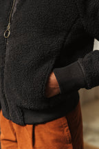 Warm fleece with snap pockets