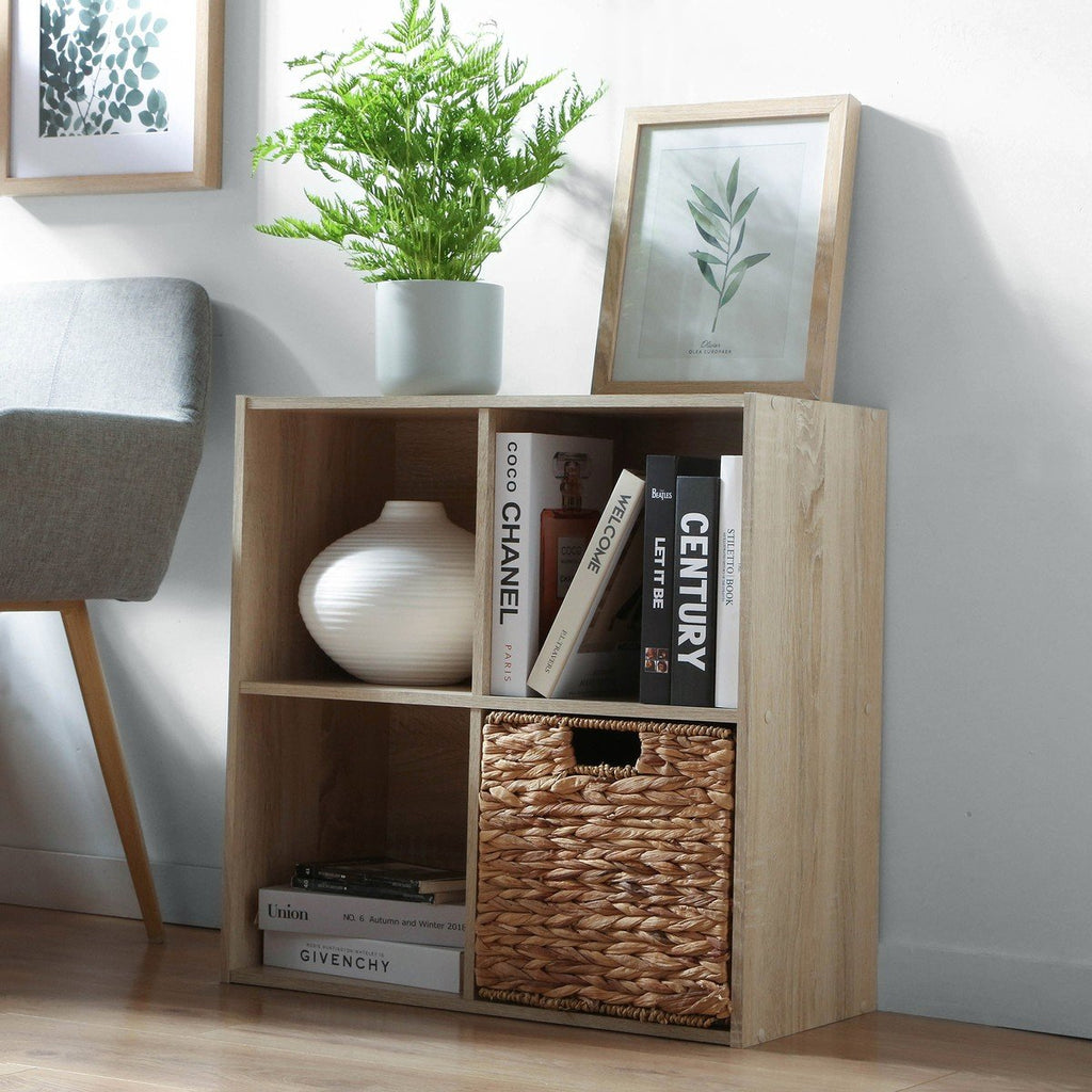 Meuble 4 Cases H61,5 cm - Compo - Décor Bois