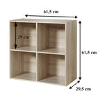 Meuble 4 Cases H61,5 cm - Compo - Décor Bois