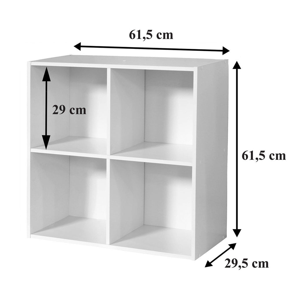 Meuble 4 Cases H61,5 cm - Compo - Blanc