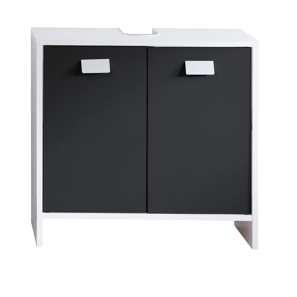 Meuble Sous Vasque 2 Portes - L60 cm - Noir