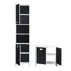 Meuble Sous Vasque 2 Portes - L60 cm - Noir
