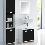 Meuble Sous Vasque 2 Portes - L60 cm - Noir