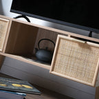 Miya - Meuble TV 2 Tiroirs - Rotin