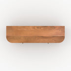 meuble tv en bois d acacia avec rangement paola