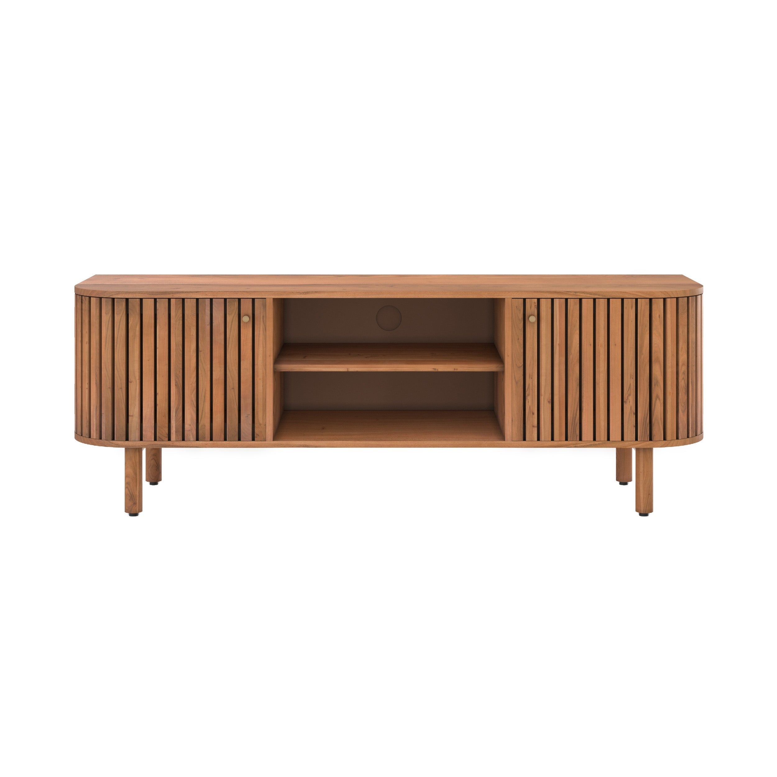 meuble tv en bois d acacia paola fond blanc
