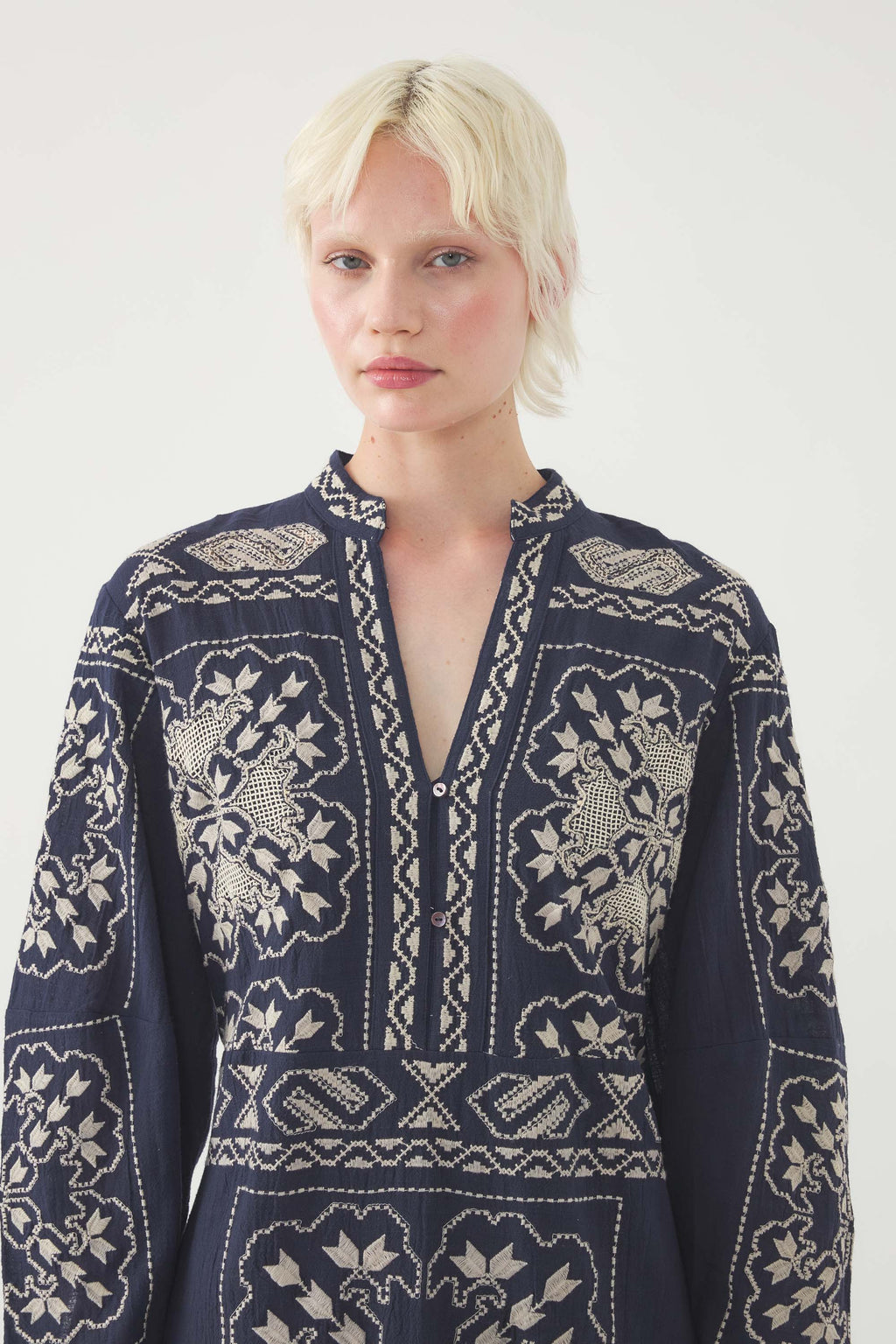 Robe Longue Milos - Marine