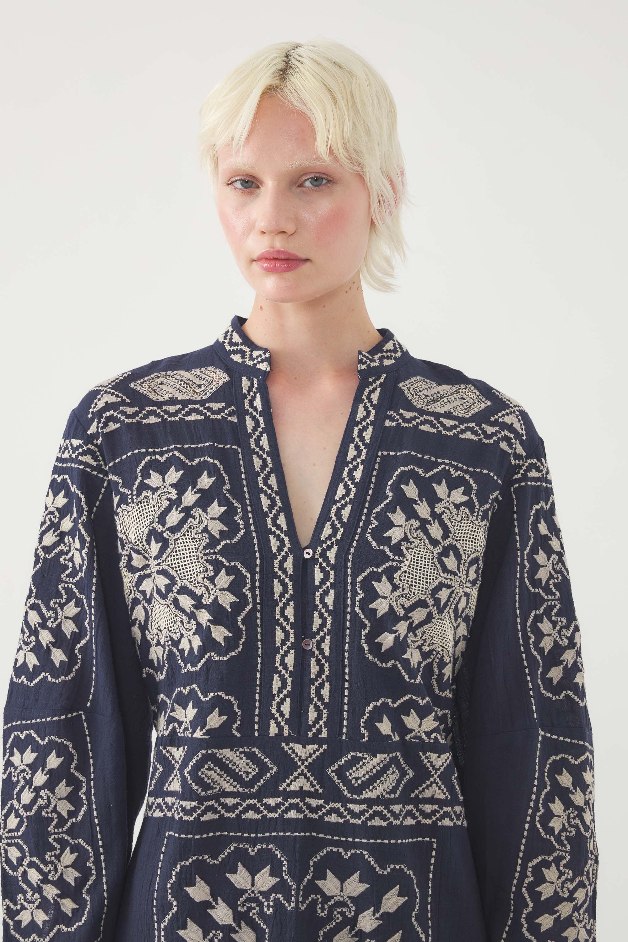 Robe Longue Milos - Marine