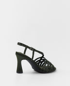 MIM Sandalia de tacón EVE OLIVA SATIN