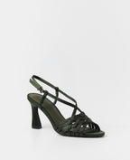 MIM Sandalia de tacón EVE OLIVA SATIN