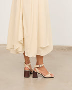 MIM Sandalia de tacón LIANE BEIGE