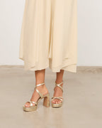 Mim shoes Sandalia de tacón GERY DORADO