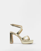 Mim shoes Sandalia de tacón GERY DORADO