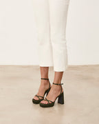 Mim shoes Sandalia de tacón GRETA OLIVA SATIN